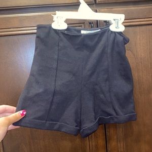 Black Abercrombie kids cotton shorts.